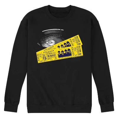 Мужская - - Shea Tickets-Мужская флисовая толстовка Crew с графическим принтом, черная