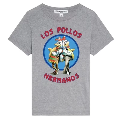 Женская облегающая футболка Los Pollos Hermanos athletic heather