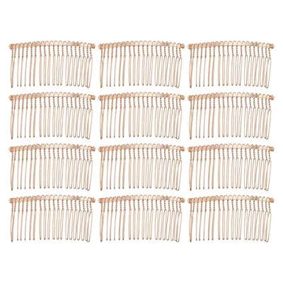 Женские заколки-гребни Unique Bargains 12 шт., розовые