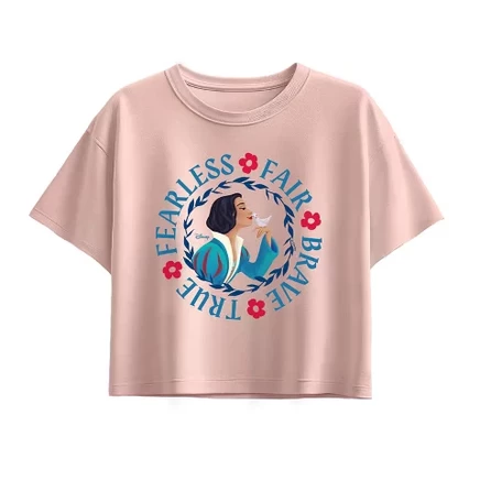Футболка Fearless Fair Brave True с коротким рукавом и графическим рисунком светло-розового цвета