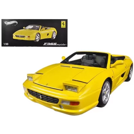 Ferrari F355 Spider Convertible Yellow Elite Edition 1/18 Diecast Car Model by