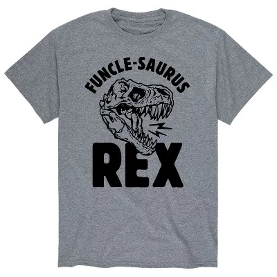 Мужская футболка с коротким рукавом и рисунком Funclesaurus Rex athletic heather