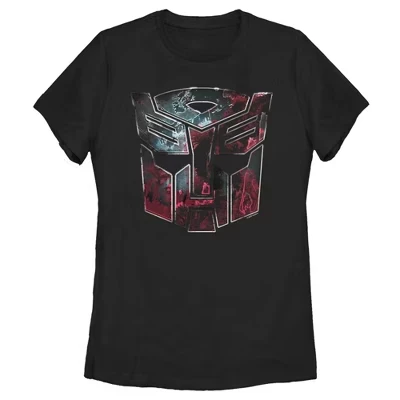 Женская футболка с логотипом Autobot Rusted, черная
