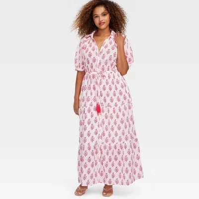 Женское платье Roller Rabbit Bouquet Maxi, розовое