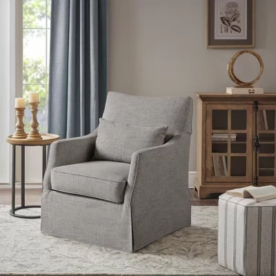 Поворотное кресло Martha Stewart London, серое