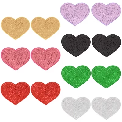Набор термопатчей Alilang звезда и сердце, разноцветный