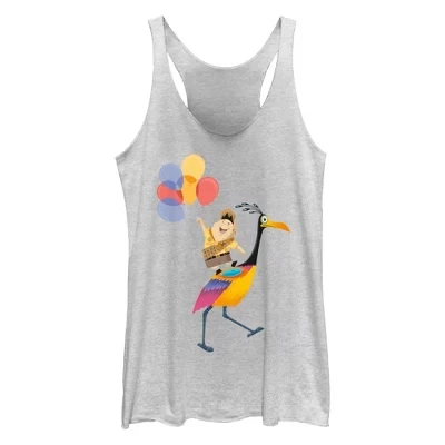 Женская майка Up Russell Balloons Racerback на бретелях белого цвета