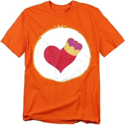Men's  Cousins Brave Heart Lion Belly T-Shirt orange