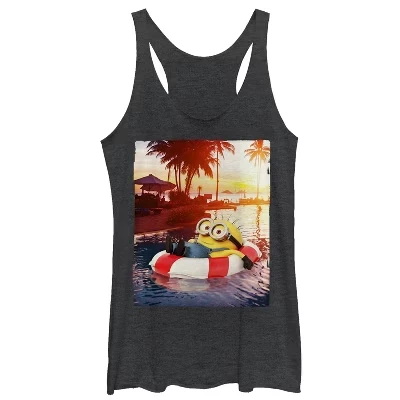 Женская майка-беговел Minion Tropical Vacation Racerback