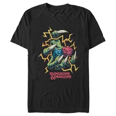 Men's  Monster Claw Dice Roll T-Shirt black