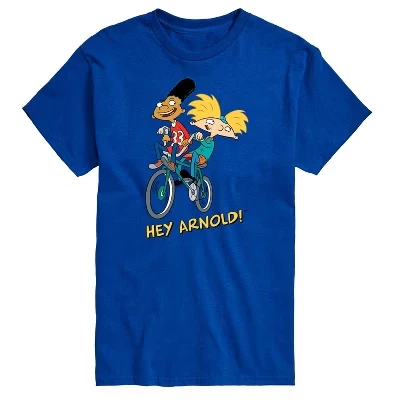 Мужская футболка с коротким рукавом Arnold and Gerald on Bike и графическим принтом 