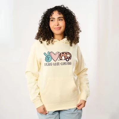 Кремовая толстовка Peace Love Camping Hoodie