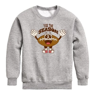 В этом сезоне флисовая толстовка с футбольным принтом и длинным рукавом athletic heather с графическим рисунком