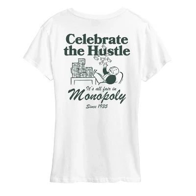 Женская футболка Celebrate The Hustle с коротким рукавом и рисунком, белая