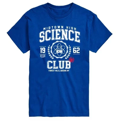 Мужская футболка с коротким рукавом Midtown High Science Club синего цвета с графическим рисунком