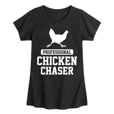 Профессиональная футболка с рисунком Chicken Chaser в обтяжку с коротким рукавом
