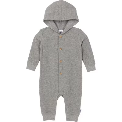 Комбинезон для мальчика Gerber с капюшоном, серый