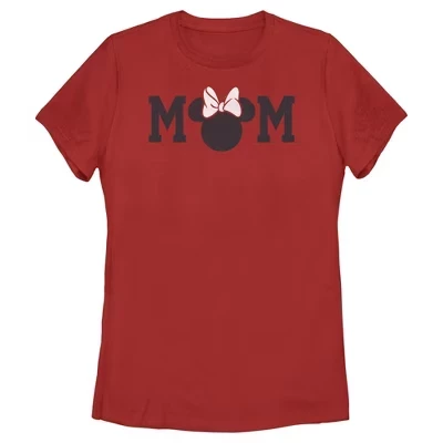 Женская футболка Minnie Mouse «Мама», красная