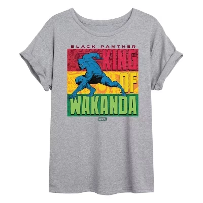 Женская футболка с объемным рисунком Black Panther King of Wakanda