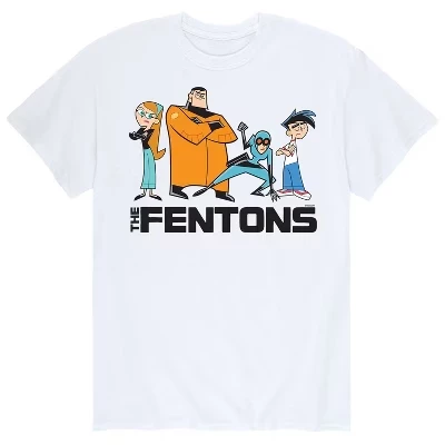 Мужская футболка The Fentons с коротким рукавом и рисунком, белая