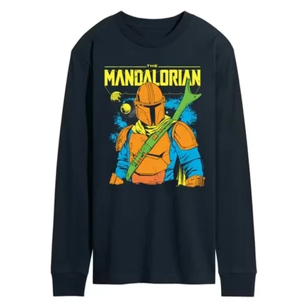 Мужской лонгслив STAR WARS Mandalorian, темно-синий