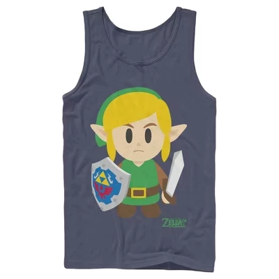 Мужская майка Nintendo Zelda «Пробуждение Линка», синяя