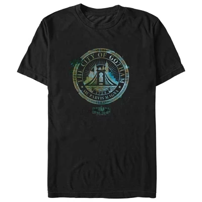 Мужская футболка The Batman City of Gotham, черная