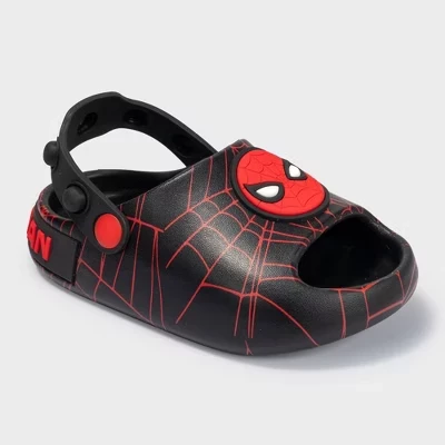 Детские сабо Spider-Man для мальчиков, черные
