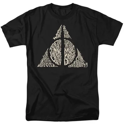 Футболка для взрослых Harry Potter Together Make The Deathly Hallows черная черный