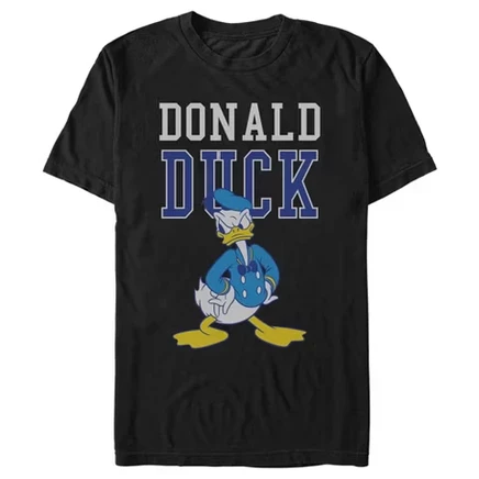 Мужская футболка Mickey & Friends Moody Donald Duck, черная
