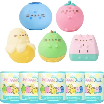 Игрушка-капсула Hamee Pusheen SquiSHU серия 5 набор из 5 сквиши «Фрукты»