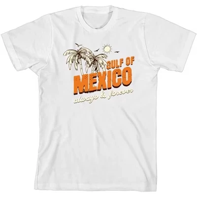 Молодежная футболка с круглым вырезом и коротким рукавом Always & Forever из коллекции Gulf of Mexico, белая