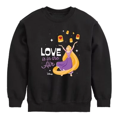 Флисовая толстовка с длинными рукавами и рисунком Love Is In The Air черного цвета