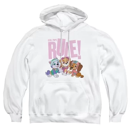 Мужская толстовка с капюшоном Paw Patrol Girl Pups Rule белого цвета