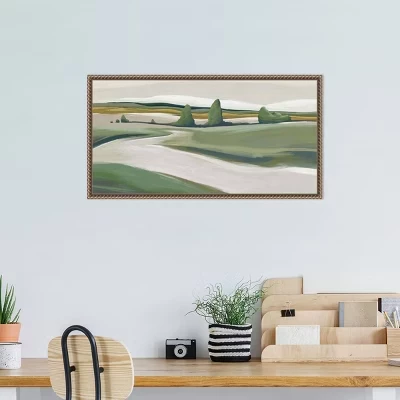 Картина Amanti Art «Peaceful Green Landscape» в раме