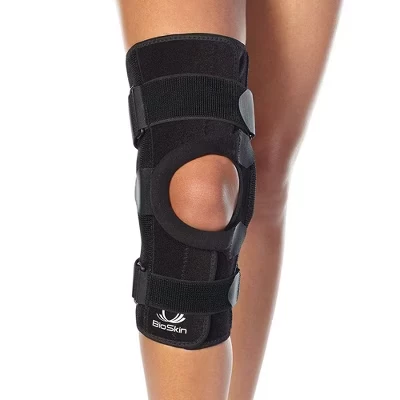 Ортез коленный bioskin Gladiator с поддержкой надколенника, черный