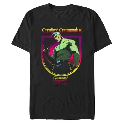 Мужская футболка Creature Commandos General Rick Flag черного цвета