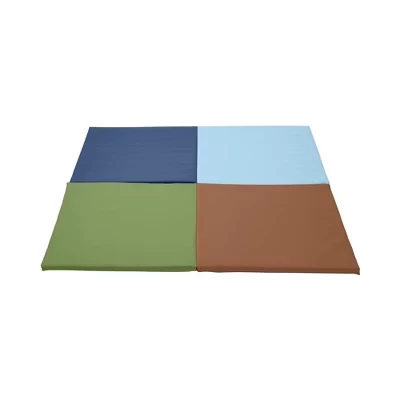 Игровой коврик ECR4Kids 122×122 см, в земляных тонах