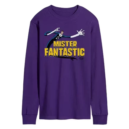 Мужской лонгслив Marvel «Мистер Фантастик», фиолетовый