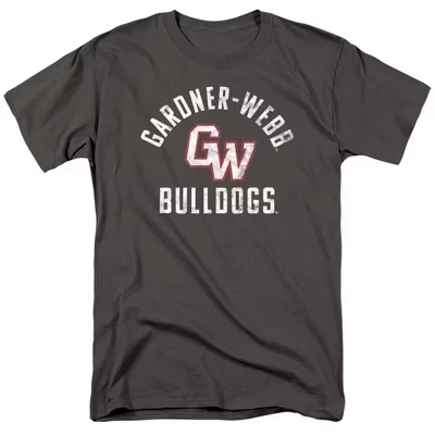 Мужская футболка NCAA Gardner Webb с логотипом, угольно-серая