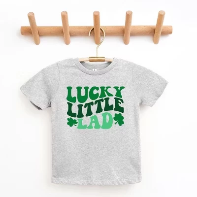 Молодежная футболка Lucky Little Lad с коротким рукавом серого цвета