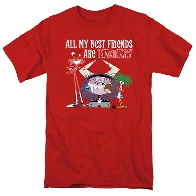 Футболка для взрослых Fosters Imaginary Friends красная