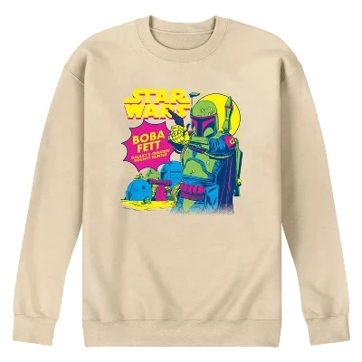 Men's -  - Boba Fett Movie Photo Card Graphic Fleece Sweatshirt cream