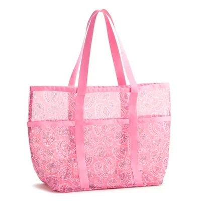 Женская пляжная сумка Vera Bradley Outlet Mesh, shell yeah