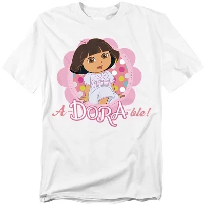 Мужская очаровательная футболка Dora The Explorer белого цвета