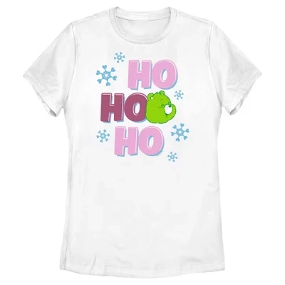 Женская футболка Good LuckBear Ho Ho Ho, белая
