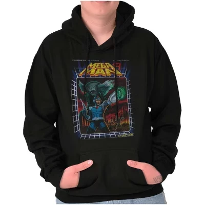 Классическая видеоигра с роботом Mega Man 9 Hoodie Толстовка с капюшоном Женская мужская лицензионная черная