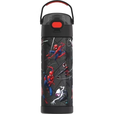 Детская бутылка для воды Thermos FUNtainer, 470 мл, черная