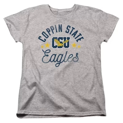 Женская футболка NCAA Coppin State Eagles, серый меланж