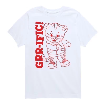 Мальчиковая футболка Daniel Tiger Daniel Line Art, белая